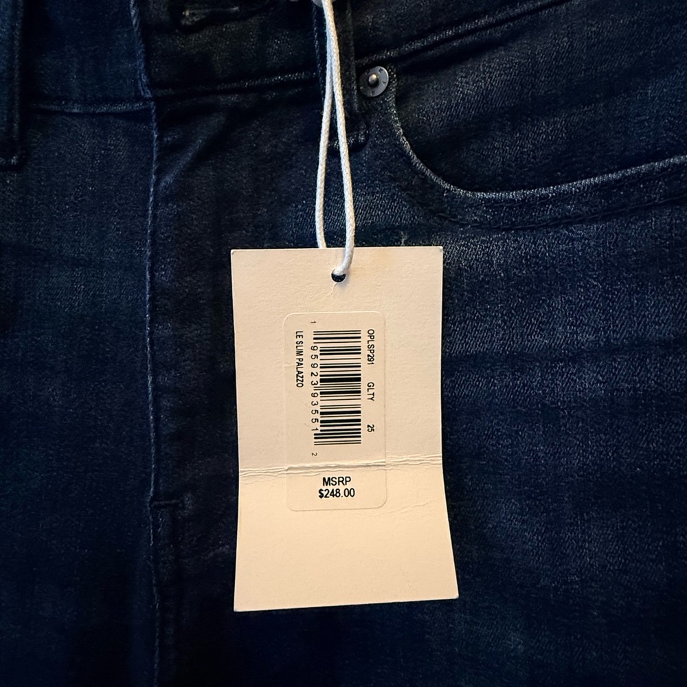 Frame Le Slim Palazzo Jeans NWT Guilty Color Size 25 - Picture 6 of 9